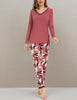 Viscose from Bamboo Women'S Pajama Sets Super Soft Long Sleeve Sleepwear Comfy Winter Pjs Sets S-4X