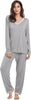 Viscose from Bamboo Women'S Pajama Sets Super Soft Long Sleeve Sleepwear Comfy Winter Pjs Sets S-4X