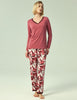 Viscose from Bamboo Women'S Pajama Sets Super Soft Long Sleeve Sleepwear Comfy Winter Pjs Sets S-4X