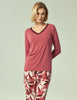 Viscose from Bamboo Women'S Pajama Sets Super Soft Long Sleeve Sleepwear Comfy Winter Pjs Sets S-4X