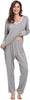 Viscose from Bamboo Women'S Pajama Sets Super Soft Long Sleeve Sleepwear Comfy Winter Pjs Sets S-4X